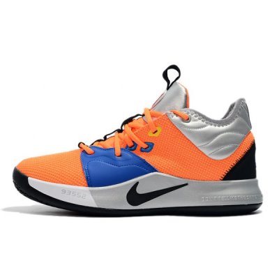 Nike Erkek Pg 3 Turuncu / Metal Gümüş / Mavi / Siyah Spor Ayakkabı Türkiye - LEXHV0SO